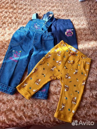Вещи для девочки 74-80 пакетом