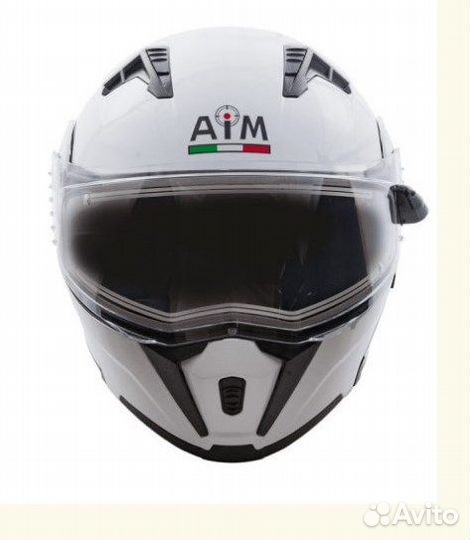 Шлем Снегоходный AiM JK906 White Glossy L