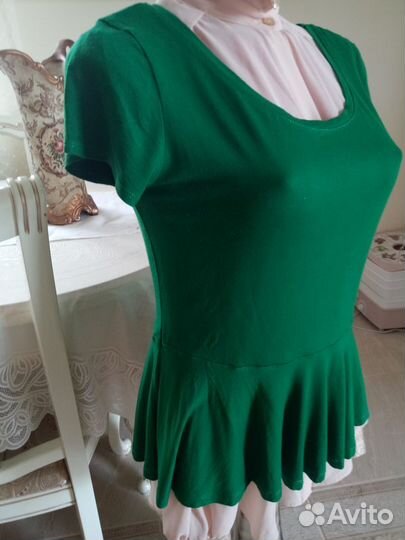 Разные оттенки зелёного, вискоза