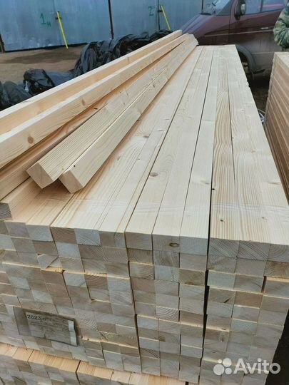 Брусок сухой за м2 30 мм 40 мм 2100 мм, ав