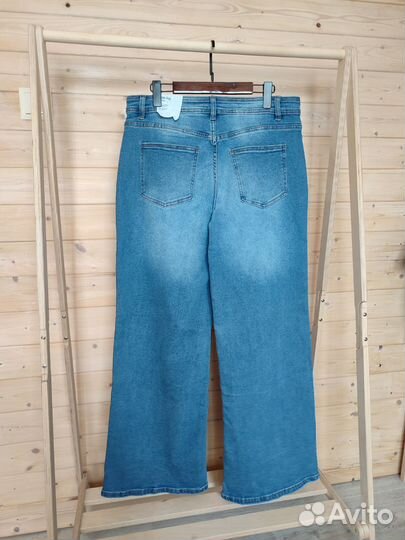 Джинсы женские 50 52 широкие новые