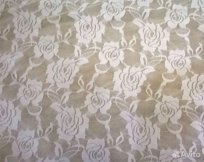 Ткань гипюр стрейч отрез 2,30м -№7-1, плательный
