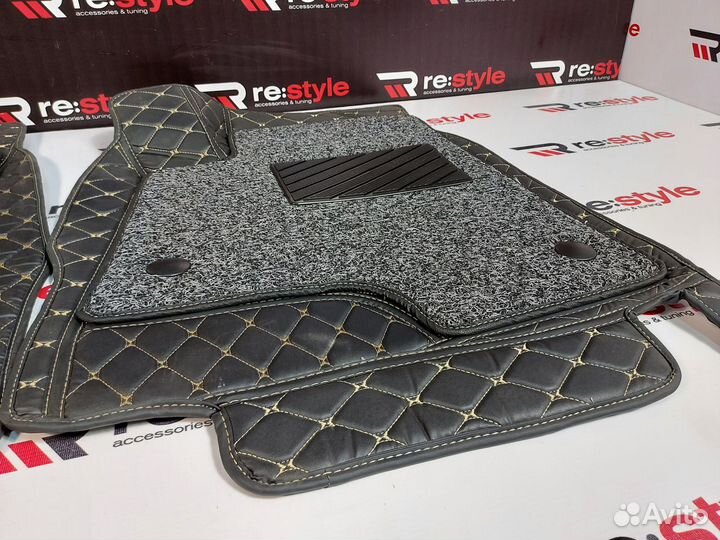 Ковры салона 3D Toyota Harrier 30 Правый руль Черн