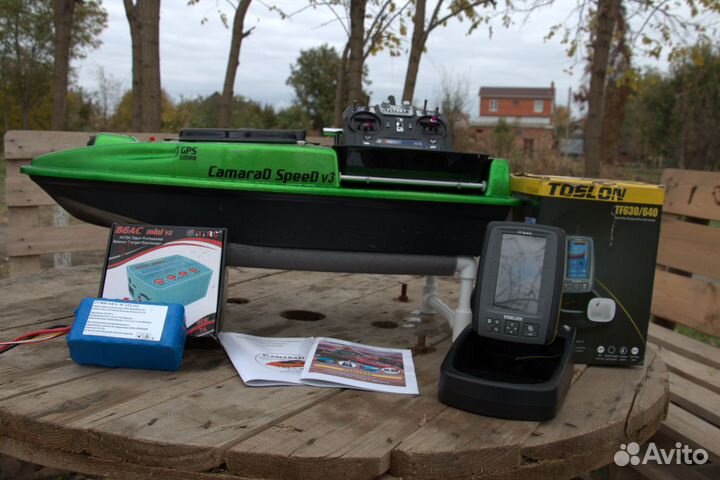 Прикормочный кораблик ультра грин автопилот,TF640