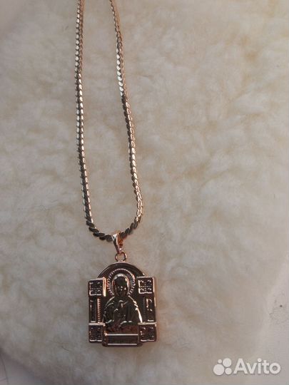Кулон икона Матрона + цепочка 50см