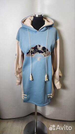 Новая толстовка ханфу с вышивкой 44р