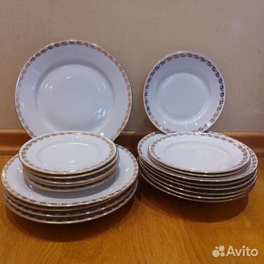 Тарелки столовый сервиз Европа