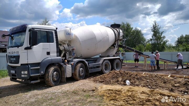 Бетон для заливки плит, фундамента, столбов