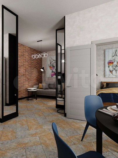 1-к. квартира, 45,4 м², 1/5 эт.