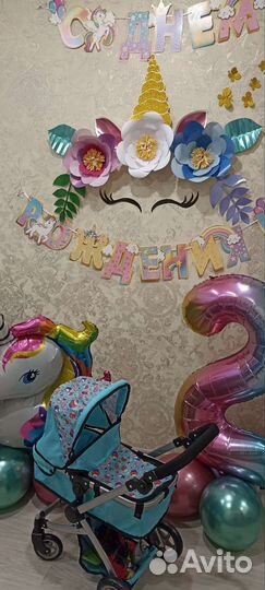 Украшения для дня рождения единорог