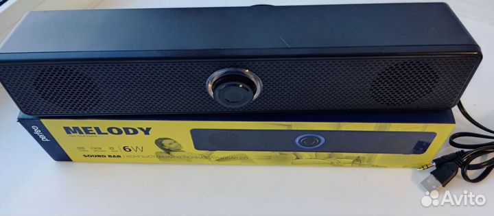 Саундбар 2.0 для тв, пк, ноутбука и телефона