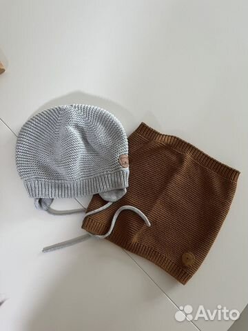 Новый комплект h&m шапочка и снуд 86-92