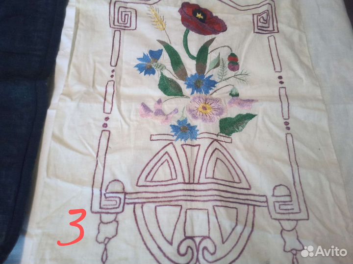 Декоративные наволочки с вышивкой 40х годов