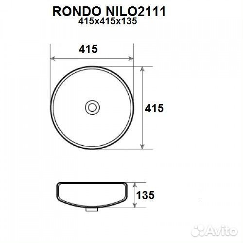 Раковина nilo Rondo Nilo2111