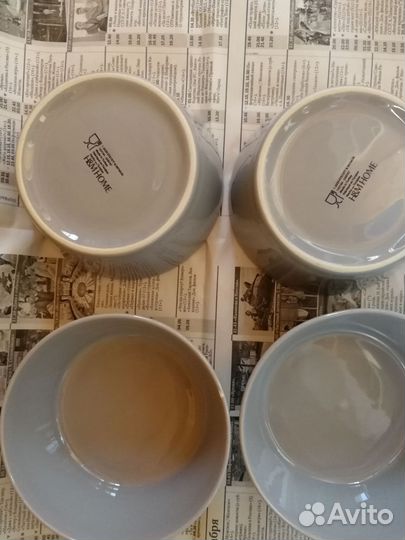 Бокалы бу 6 шт, салатница, пиалы, кувшин