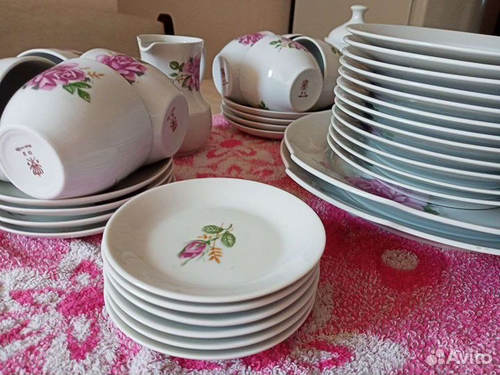 Фарфоровый чайный сервиз гдр 12/52