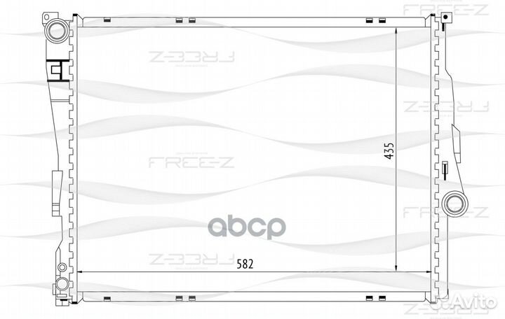 Радиатор BMW 1(E81,E82,E87,E88) / 3(E46) 98- KK0122