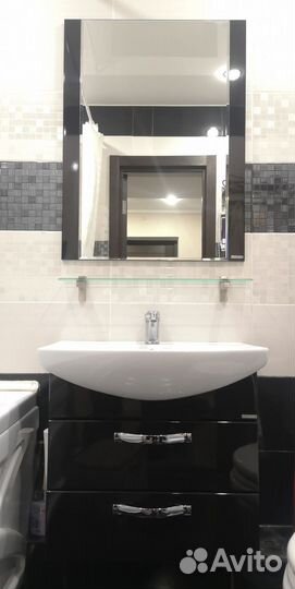 Тумба для ванной бу с раковиной и зеркалом