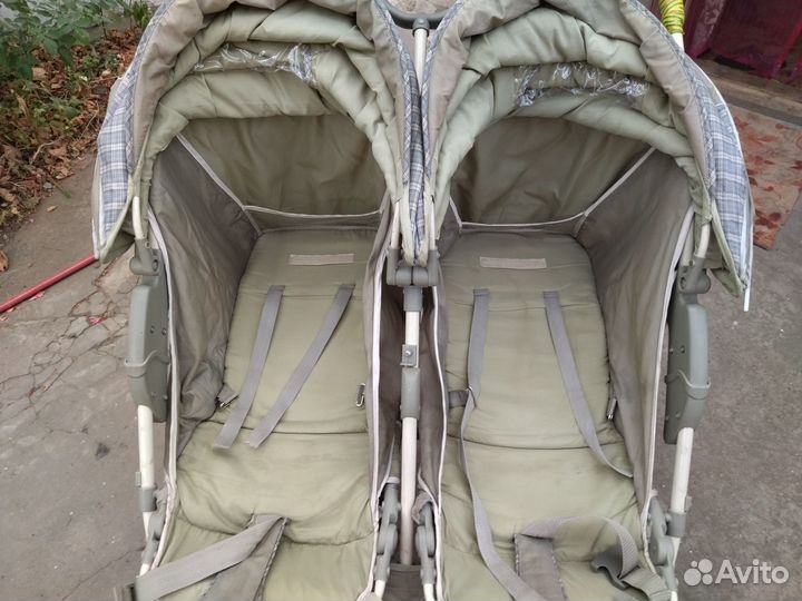Прогулочная коляска для двойни бу