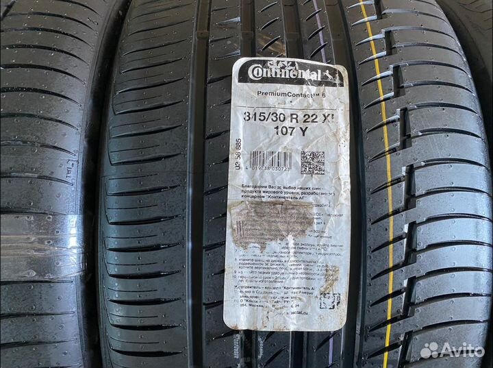 Continental ContiPremiumContact 6 315/30 R22 и 275/35 R22