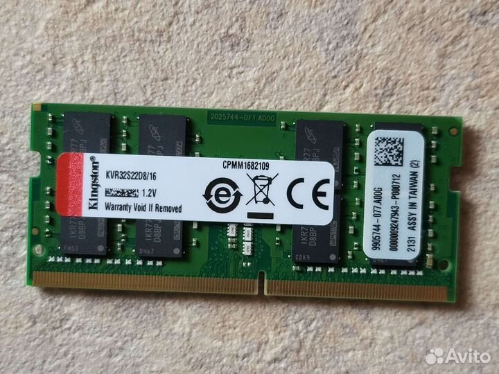 Оперативная память Kingston ddr4 16gb