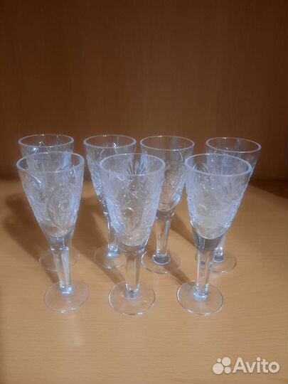 Хрустальные бокалы и рюмки СССР