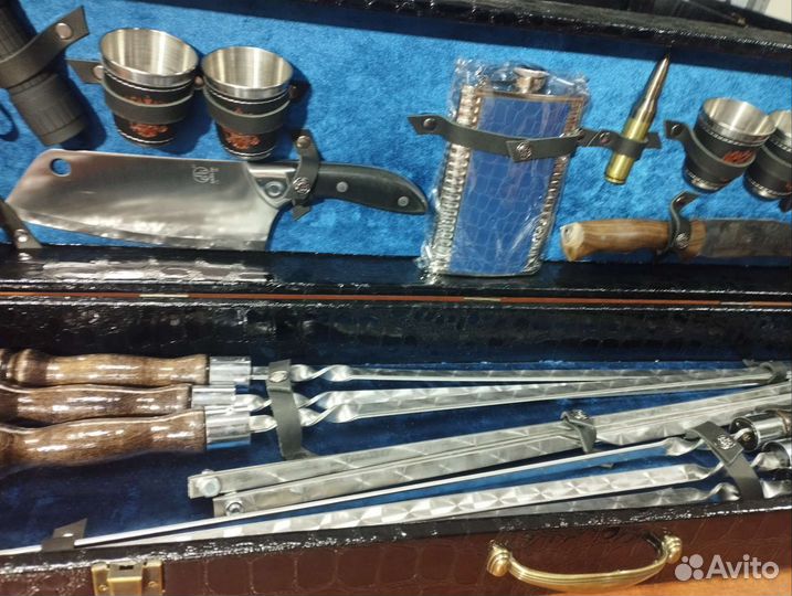 Мужской подарочный набор шампуров