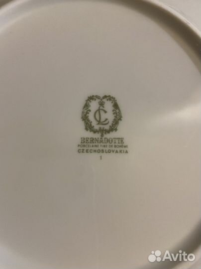 Тарелки Bernadotte czechoslovakia boheme