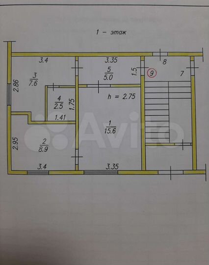 2-к. квартира, 39,6 м², 1/2 эт.