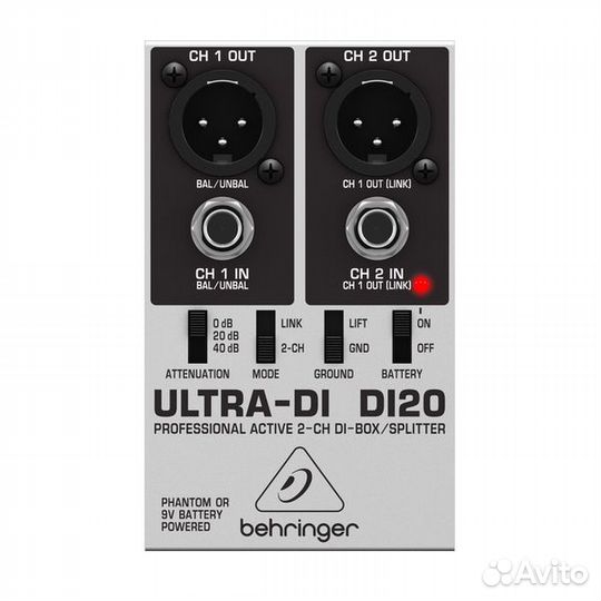 Директ-бокс Behringer DI20 ultra-DI