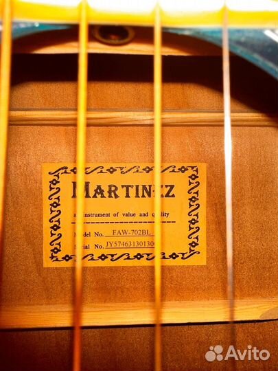 Акустическая гитара martinez FAW-702BL