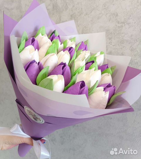 Съедобные букеты из зефира