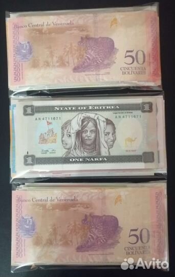 Банкноты разных стран мира, пресс