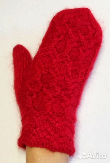 Варежки спицами