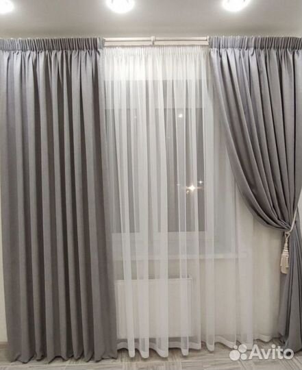 Шторы 400 см/280 см цена за комплект(14 цветов)