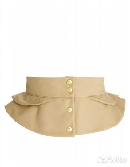 Пояс с баской и металлической пластиной