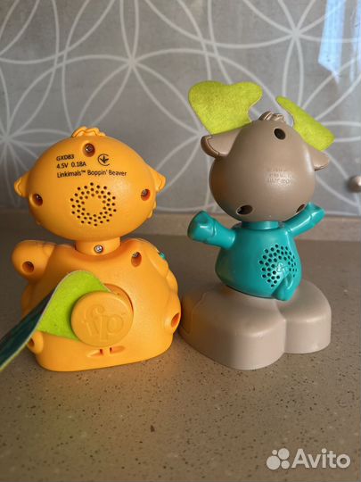 Игрушки fisher price бобер и лось