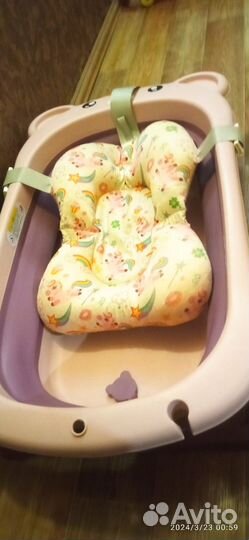 Ванночка для купания складная с матрасиком