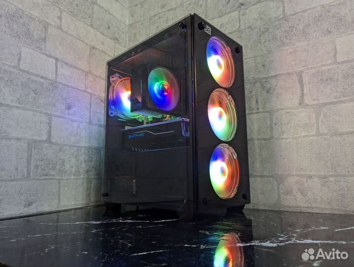 Игровой пк / Ryzen 5 2400g / RX 480 8GB / 16GB / S