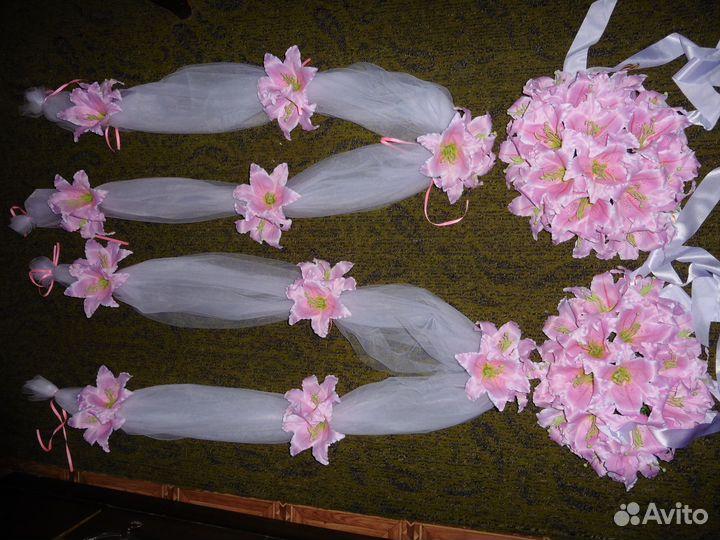 Свадебные украшения на авто