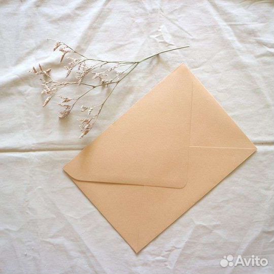 Крафтовый конверт А6 114х162