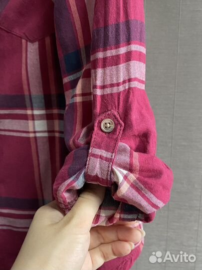 Рубашка в клетку женская