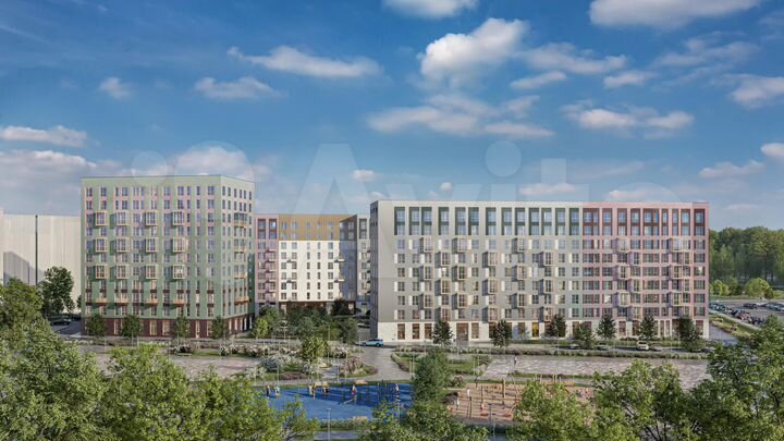 2-к. квартира, 40,6 м², 1/11 эт.