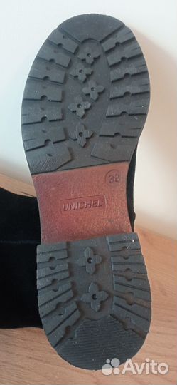 Сапоги женские замшевые, 38 размер