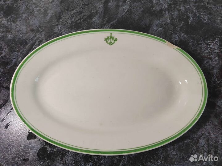 Тарелка селедочница рквмф 40-гг агитация