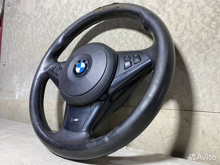 Руль BMW 5 E60 E61 M-tex рест