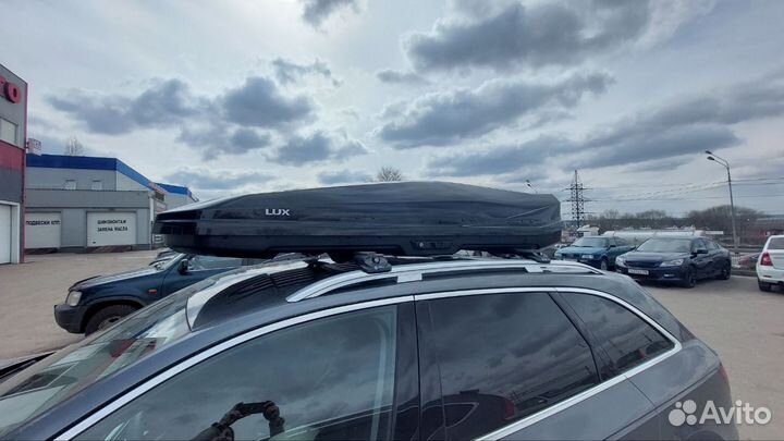 Бокс на крышу LUX irbis 206 черный глянец