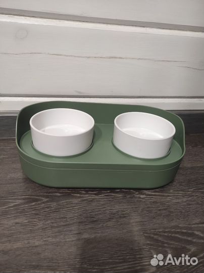 Миски с контейнером для кошек собак