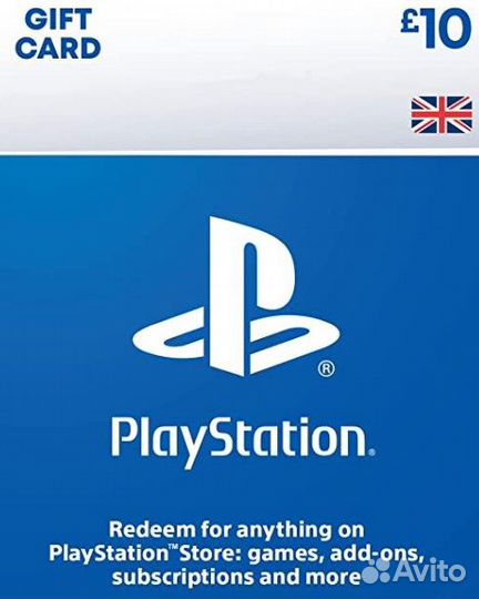 Playstation карты пополнения United Kingdom