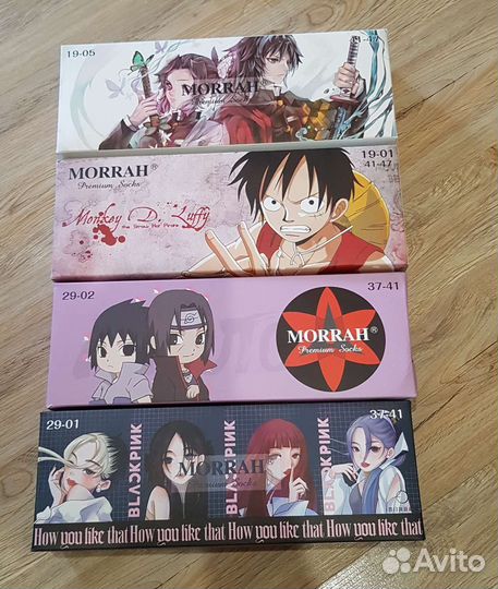 Подарочный набор носков, аниме